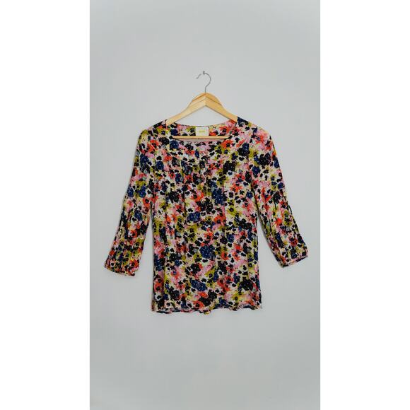 Maeve by Anthropologie Floral Button Up Blouse Size 8 - Picture 1 of 4